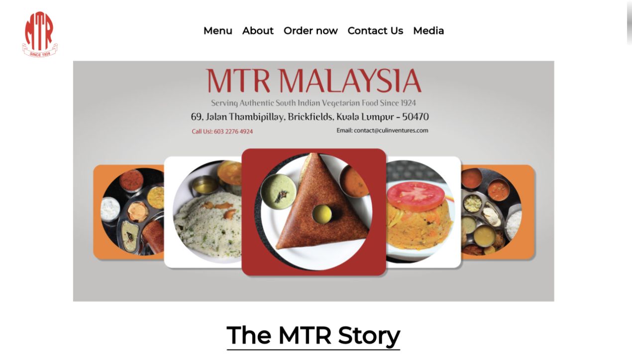 MTR 1924 官网首页截图